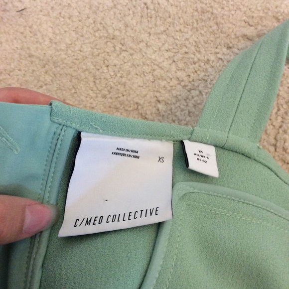 C/MEO collective high heart top mint tie zip - Picture 8 of 13